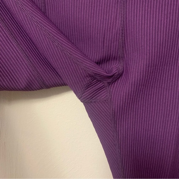 For Love & Lemons Seamed Rib Legging Size Small Plum Purple - Picture 7 of 12